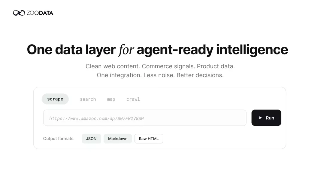 [ZooData] The data layer for AI agents