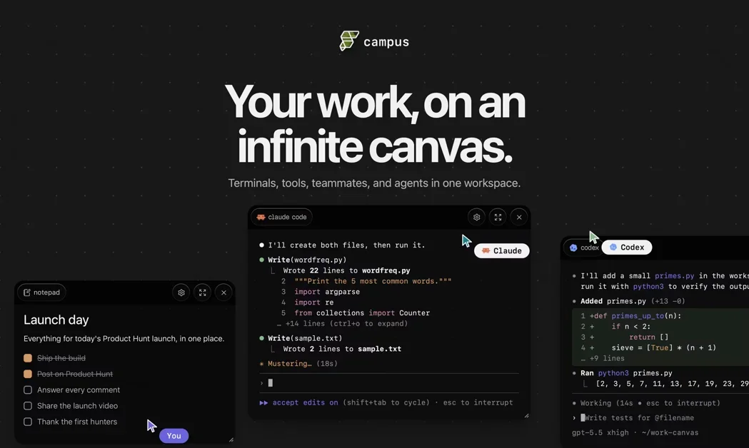 [Campus] One project space for humans and AI agents