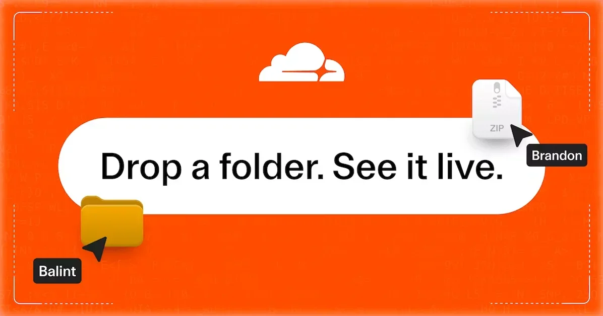 [Cloudflare Drop] Drop your folder in browser & deploy instantly on Cloudflare