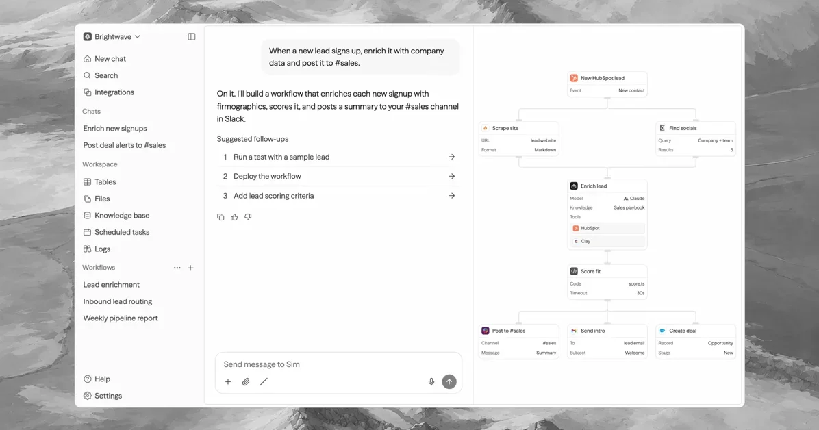 [Sim] Open-source workspace for AI agents and workflows