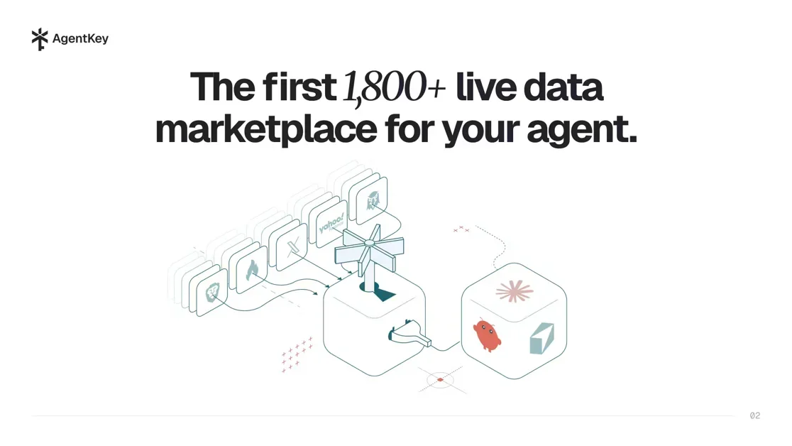[AgentKey] One-stop live data marketplace for your agent