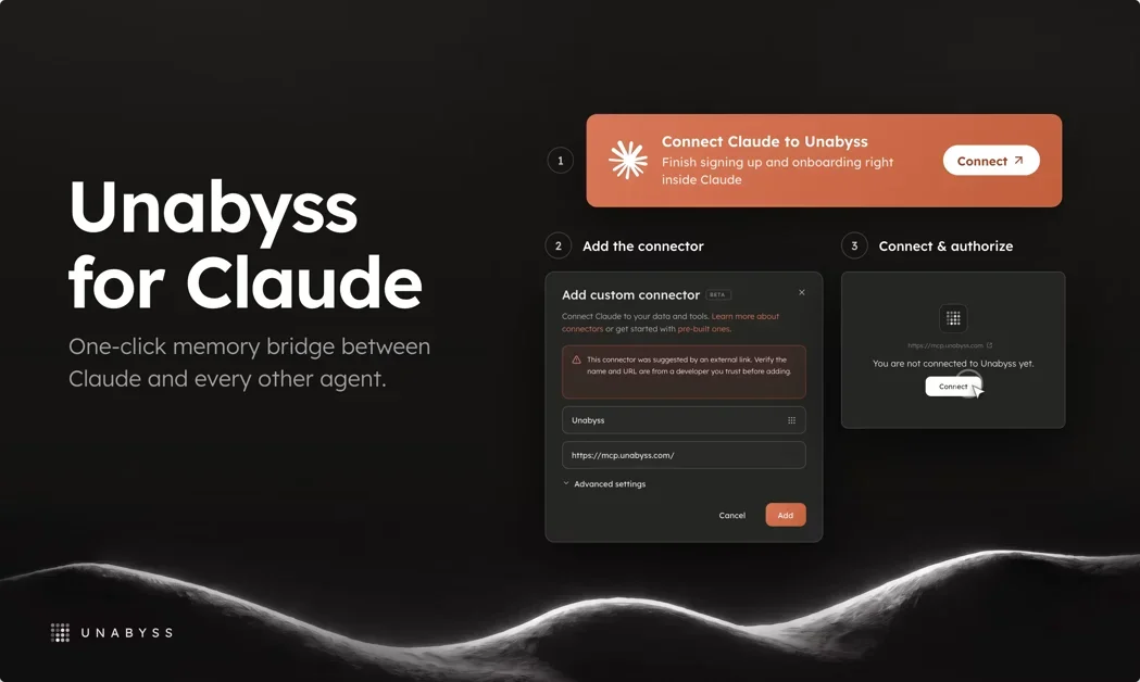 [Unabyss for Claude] Shared memory across all apps and LLMs. In Claude