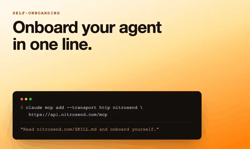 [Nitrosend] Email for AI agents. They sign up, send and reply.
