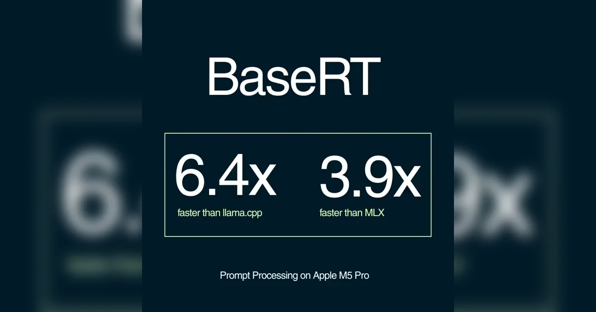 [BaseRT] 6.4x faster than llama.cpp, 3.9x faster than MLX