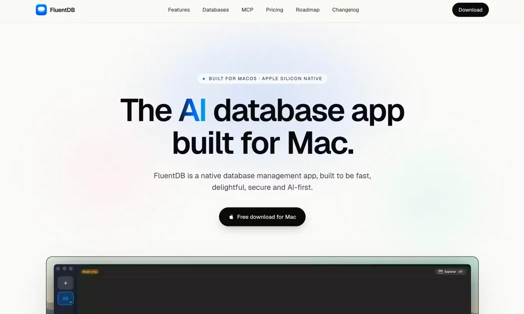 [FluentDB] The AI database client for Mac