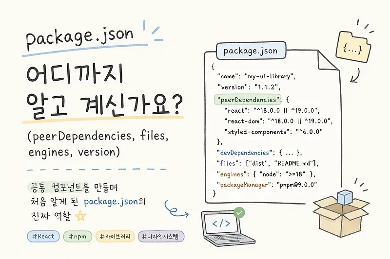 package.json 어디까지 알고 계신가요? (peerDependencies, files, engines, version)