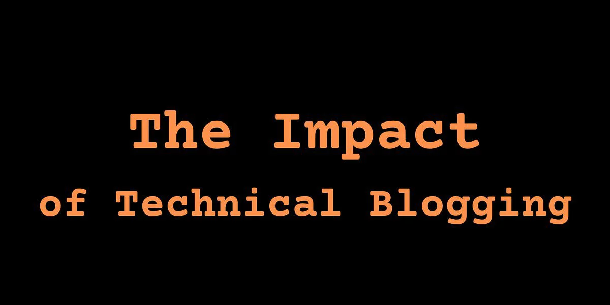 The impact of technical blogging