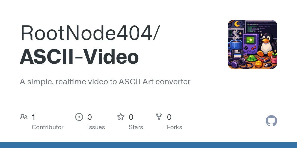 A real time video capture to ASCII Art converter that runs in the terminal.