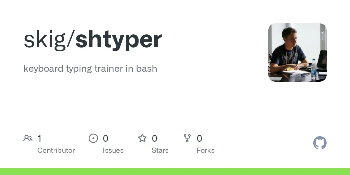 small bash terminal-based keyboard typing trainer