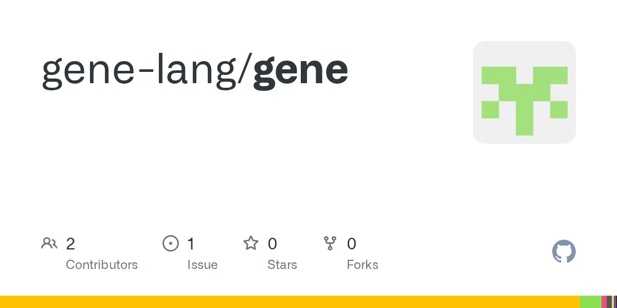 Gene — a homoiconic, general-purpose language built around a generic “Gene” data type