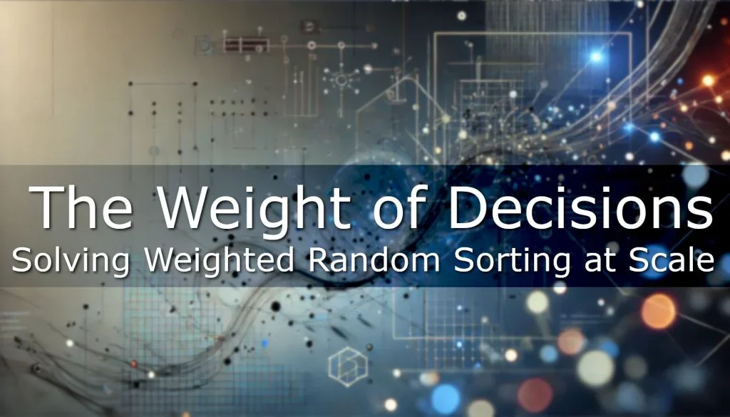 Solving Weighted Random Sorting at Scale (O(N log N) approach)