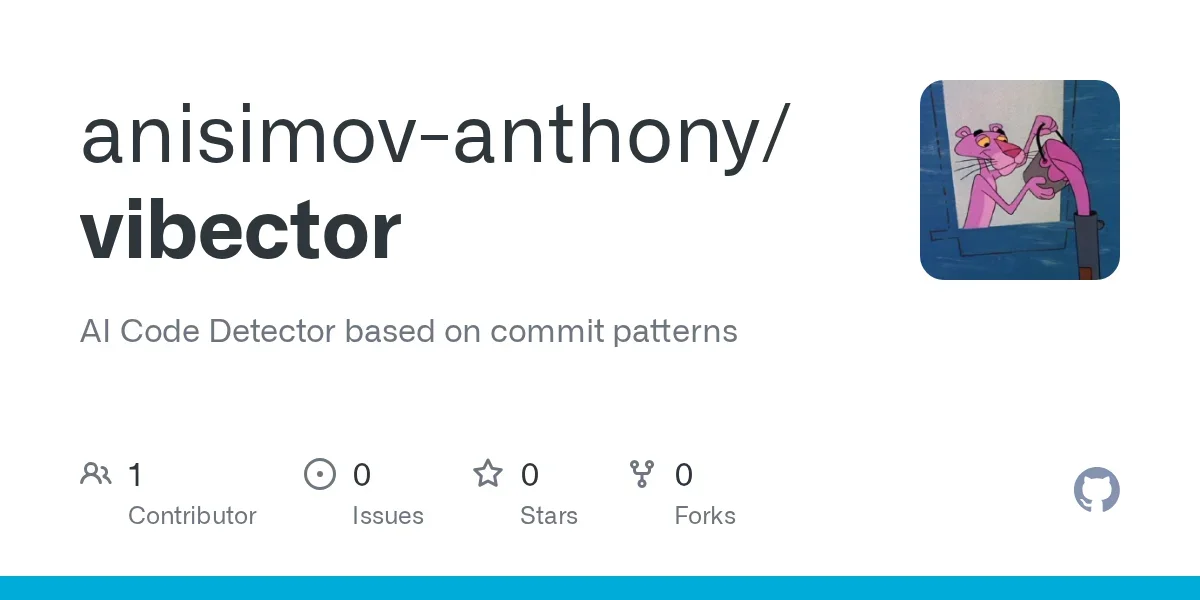 Vibector: Detect AI-generated code in Git repositories by analyzing commit patterns