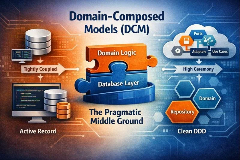 Domain-Composed Models (DCM): a pragmatic middle ground between Active Record and Clean DDD
