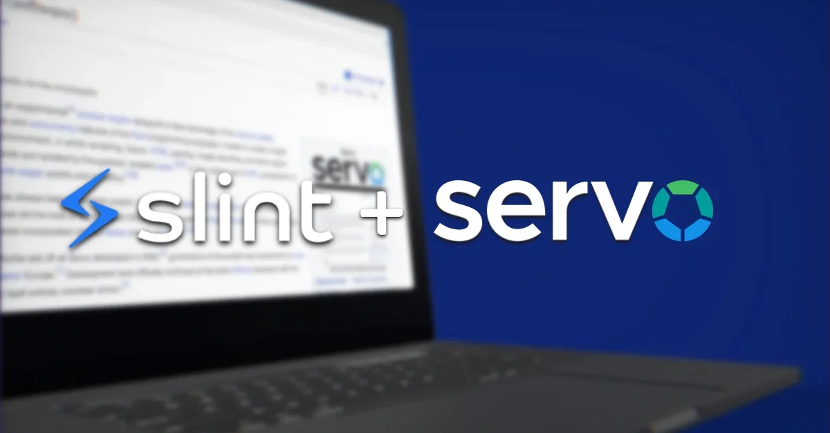 Using Servo with Slint