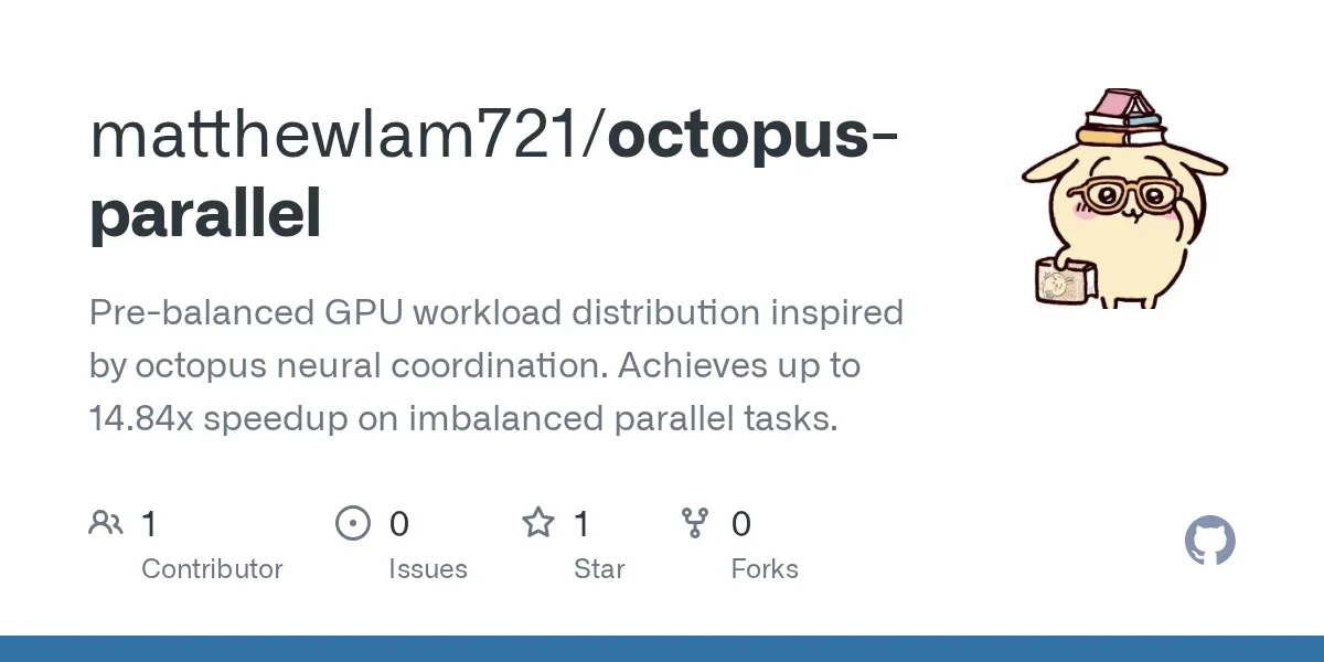I got 14.84x GPU speedup by studying how octopus arms coordinate