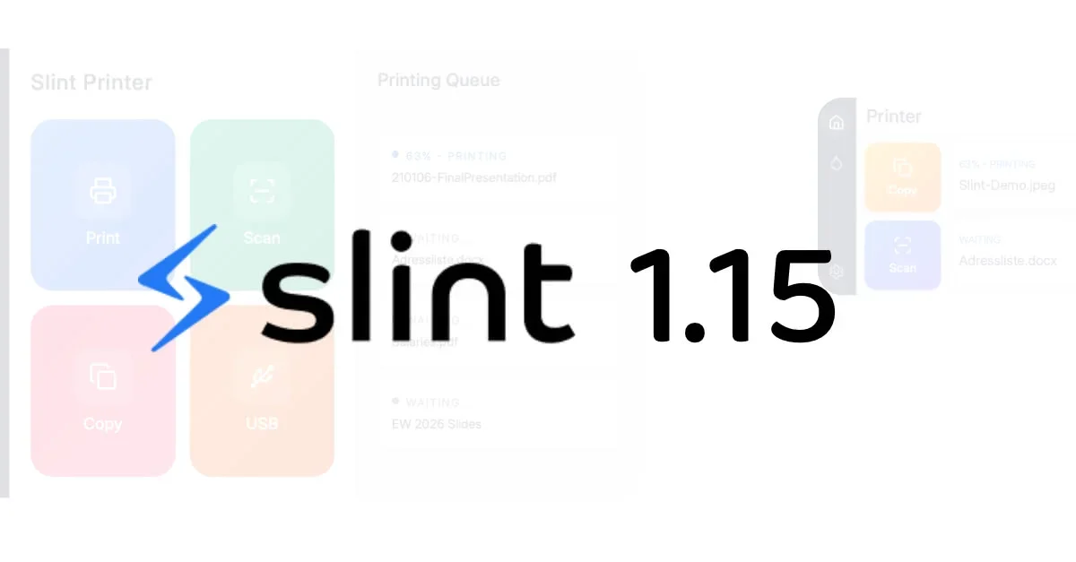 Native UI toolkit Slint 1.15 released 🎉