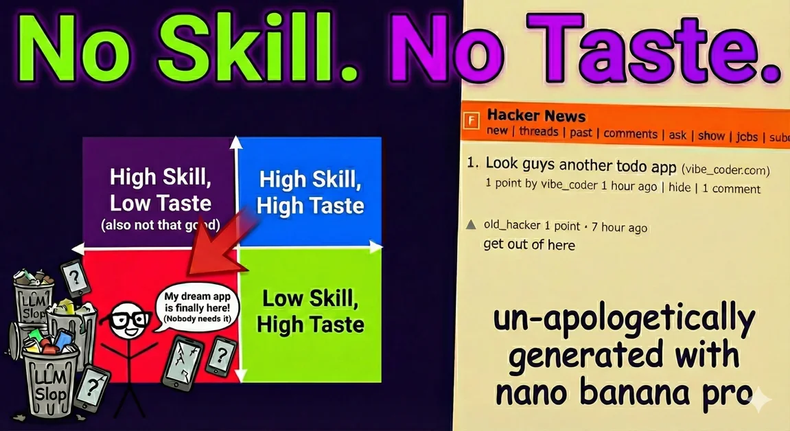 No Skill. No Taste.
