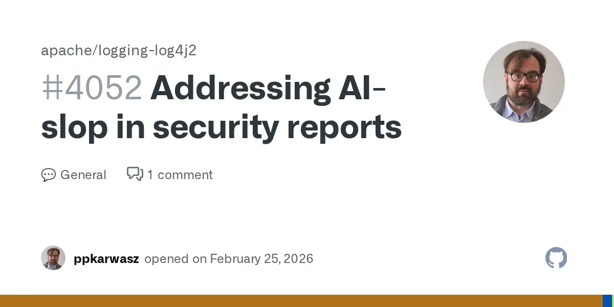 [Log4J] Addressing AI-slop in security reports