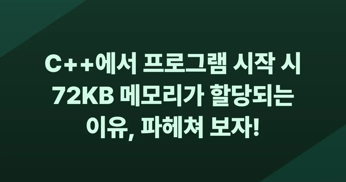 Why is the first C++ (m)allocation always 72 KB?