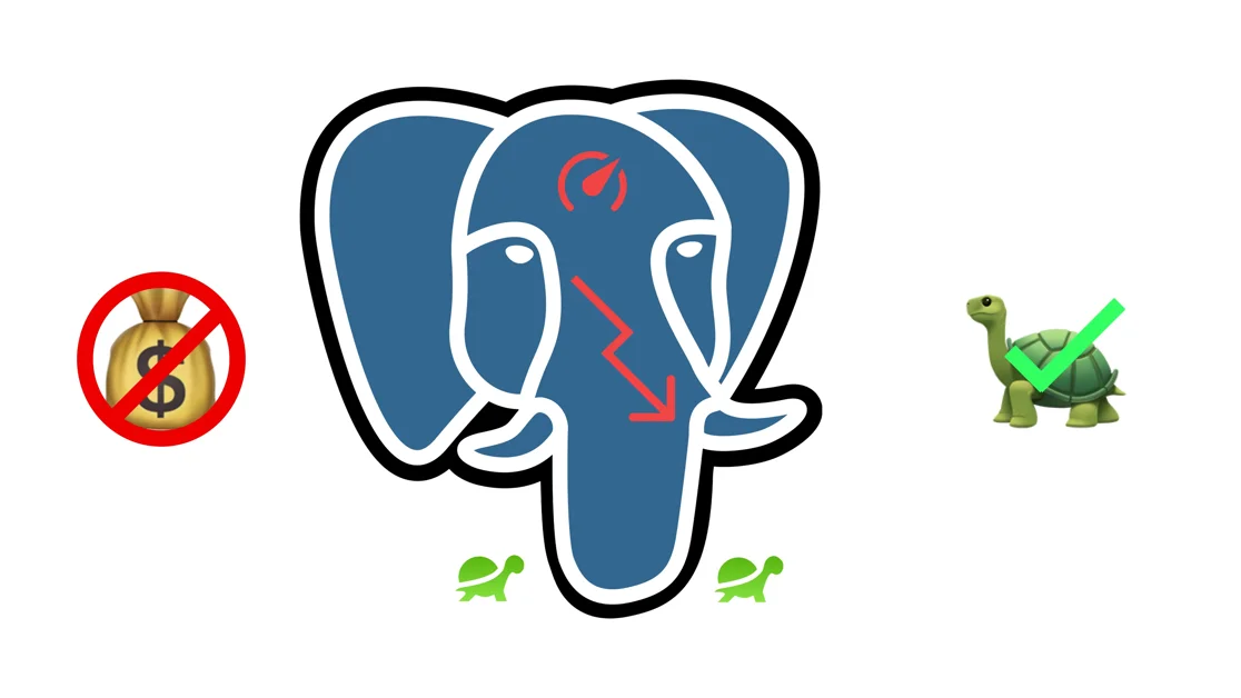 Making Postgres 42,000x slower because I am unemployed