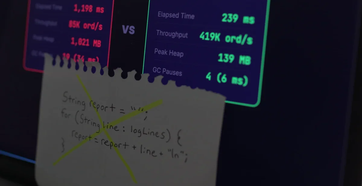 Java is fast, code might not be