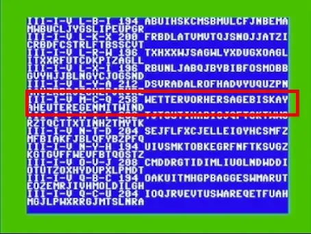Breaking Enigma with Index of Coincidence on a Commodore 64