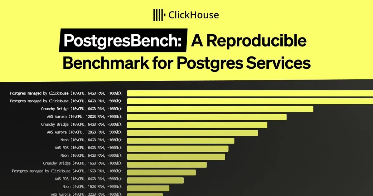 PostgresBench: A Reproducible Benchmark for Postgres Services