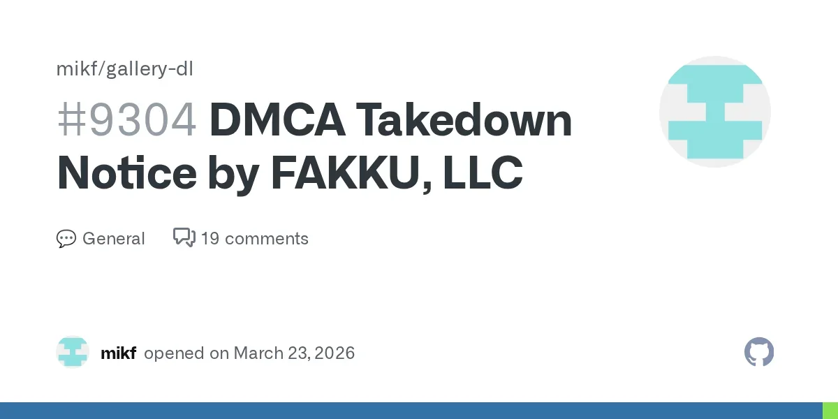 Media scraper Gallery-dl is moving to Codeberg after receiving a DMCA notice, claiming that its circumvention.