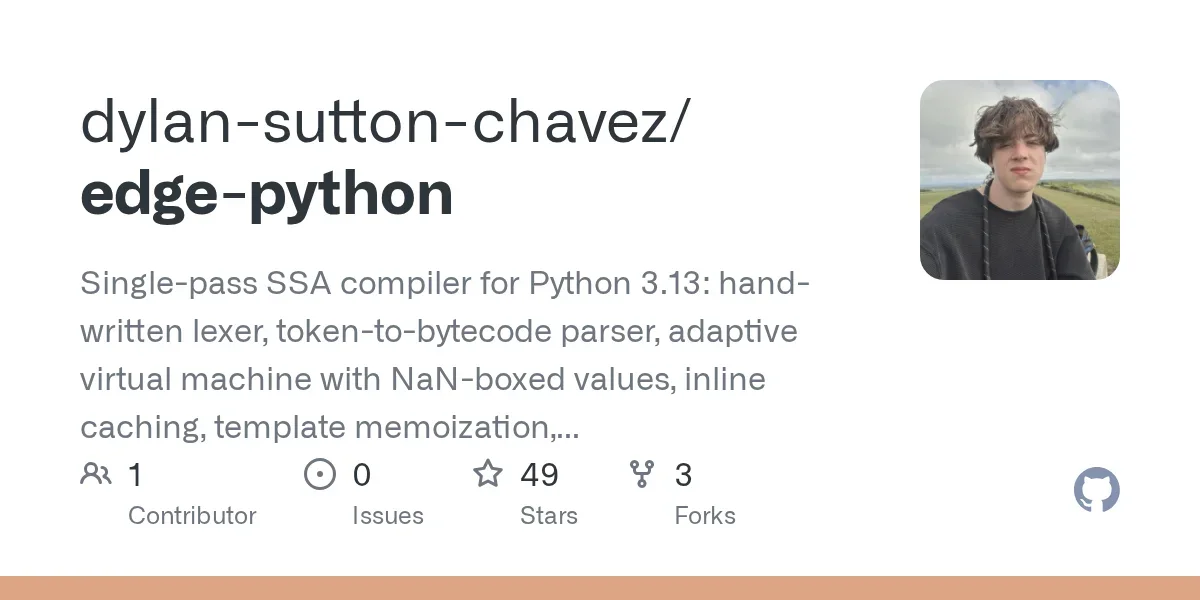 Edge Python (a compiler that uses less than 200 kb) Update: Mark-sweep Garbage Collector + explicit VmErr + overflow and dicts fixes