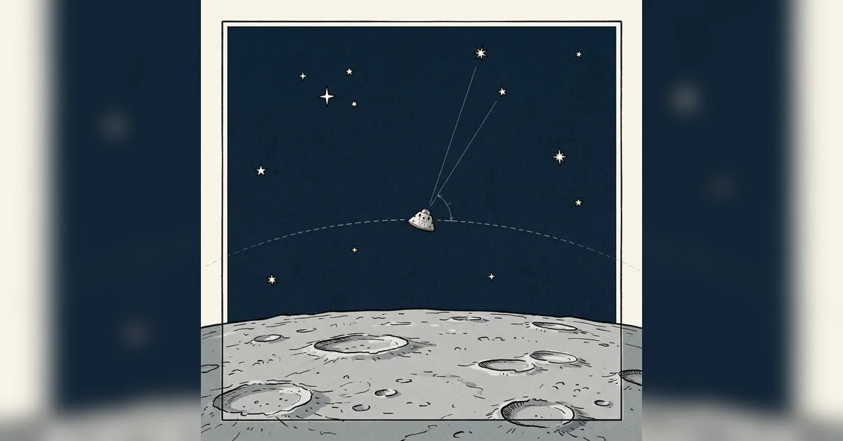 A bug on the dark side of the Moon