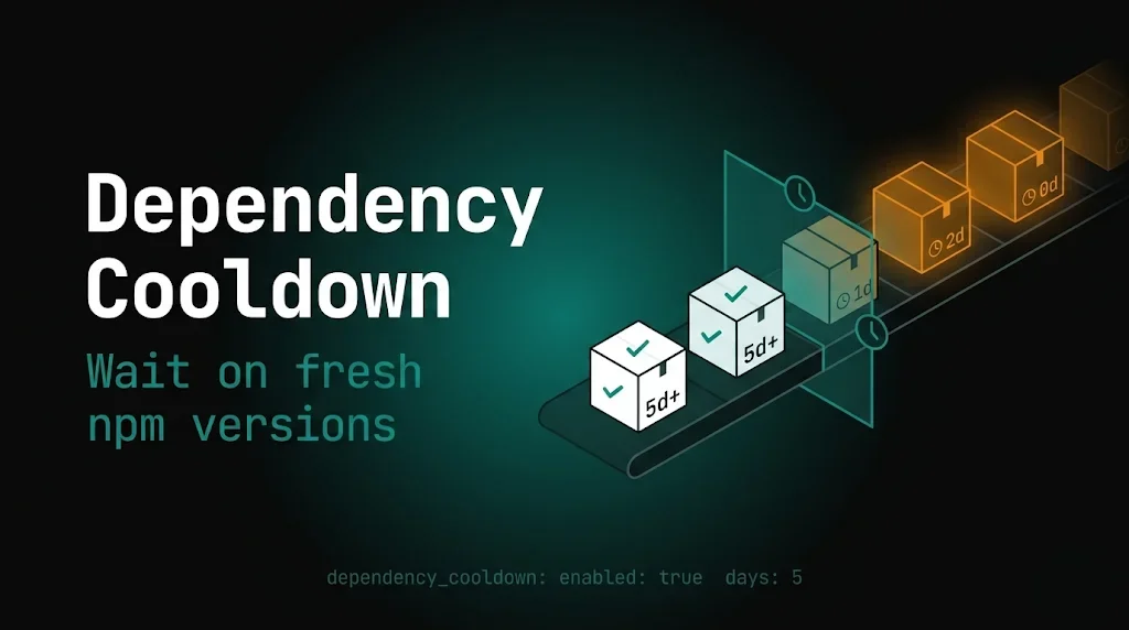 Dependency cooldown using the publish age as a signal for package resolution