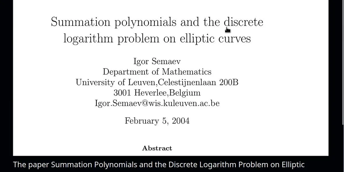 Attacking elliptic curves using Grobner bases and summation polynomials
