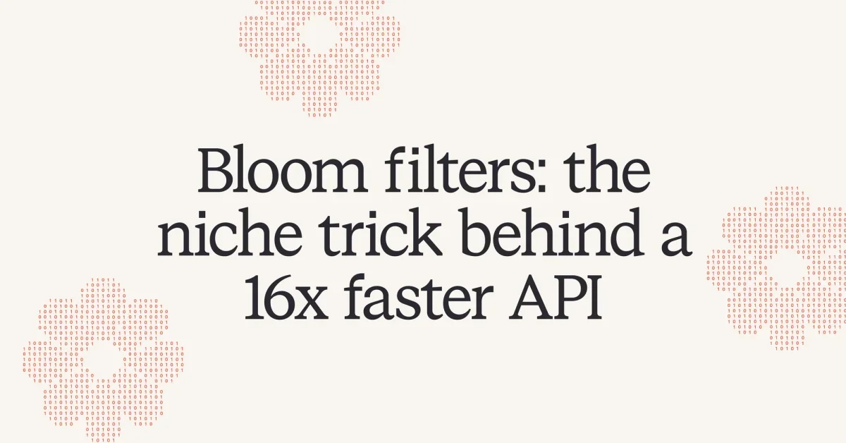 Bloom filters: the niche trick behind a 16× faster API | Blog | incident.io