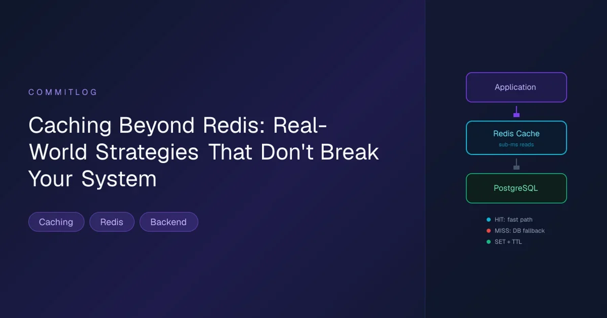 Caching Beyond Redis: Real-World Strategies That Don’t Break Your System
