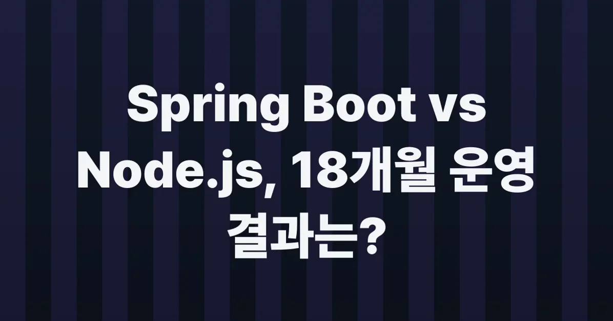 Spring Boot vs Node.js: I Ran Both in Production for 18 Months. One Cost $12,000 More. Guess Which
