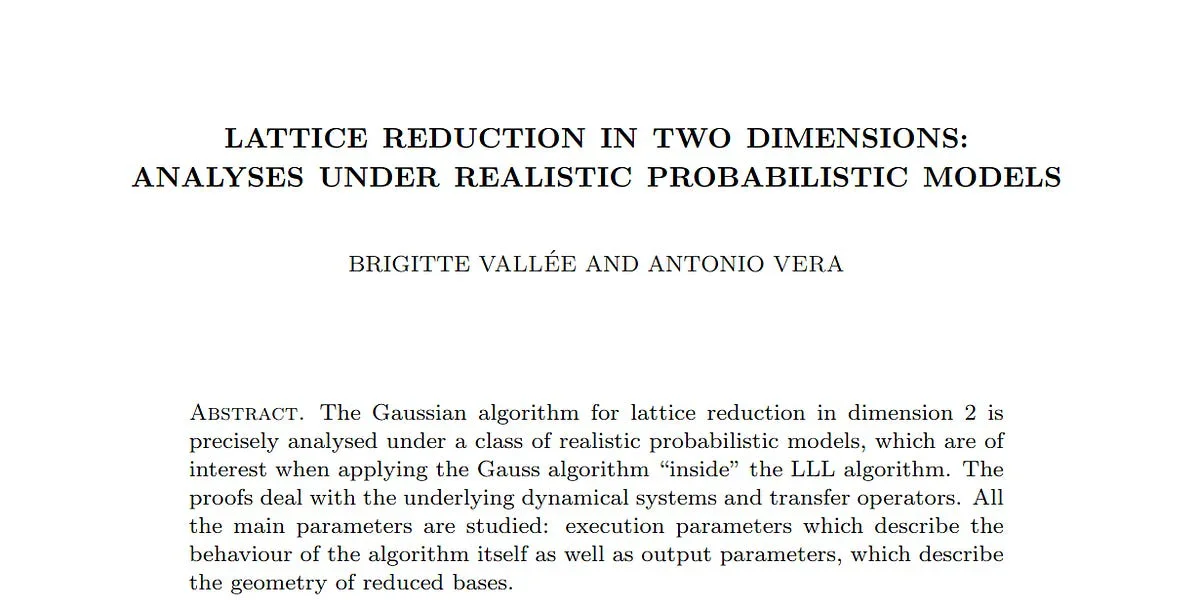 2-Dimensional Lattice Basis Reduction in C