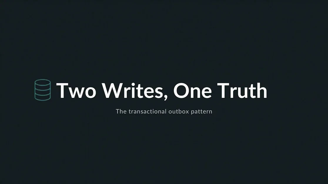 The transactional outbox pattern: keeping a database and Kafka consistent