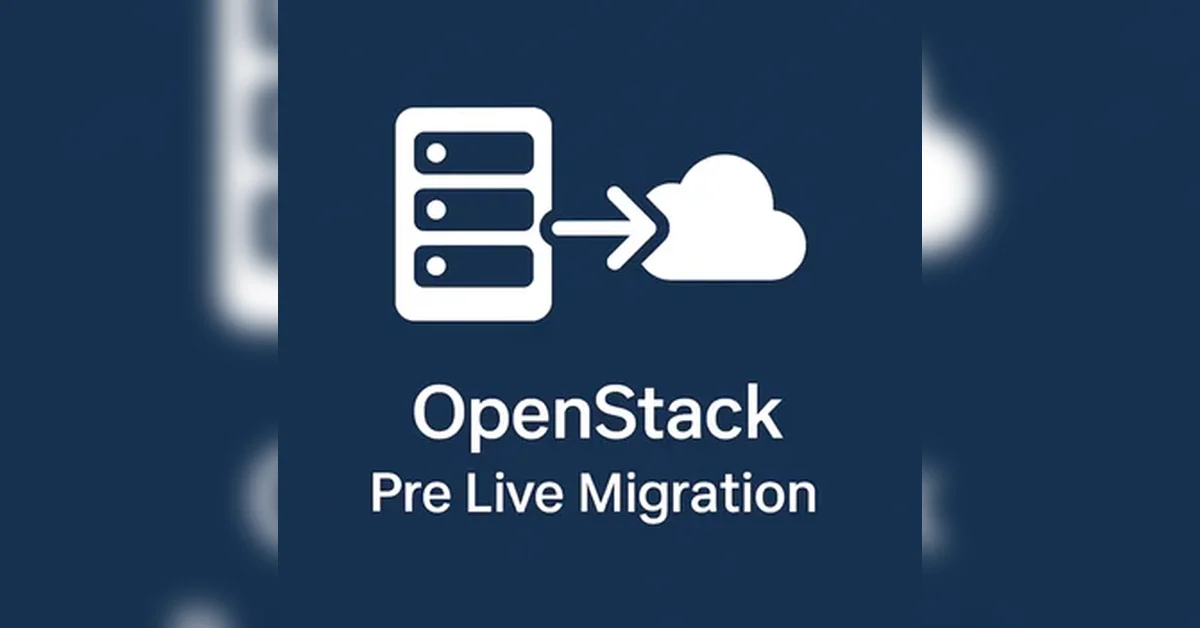 OpenStack Live migration workflow 1편 (pre live migration)