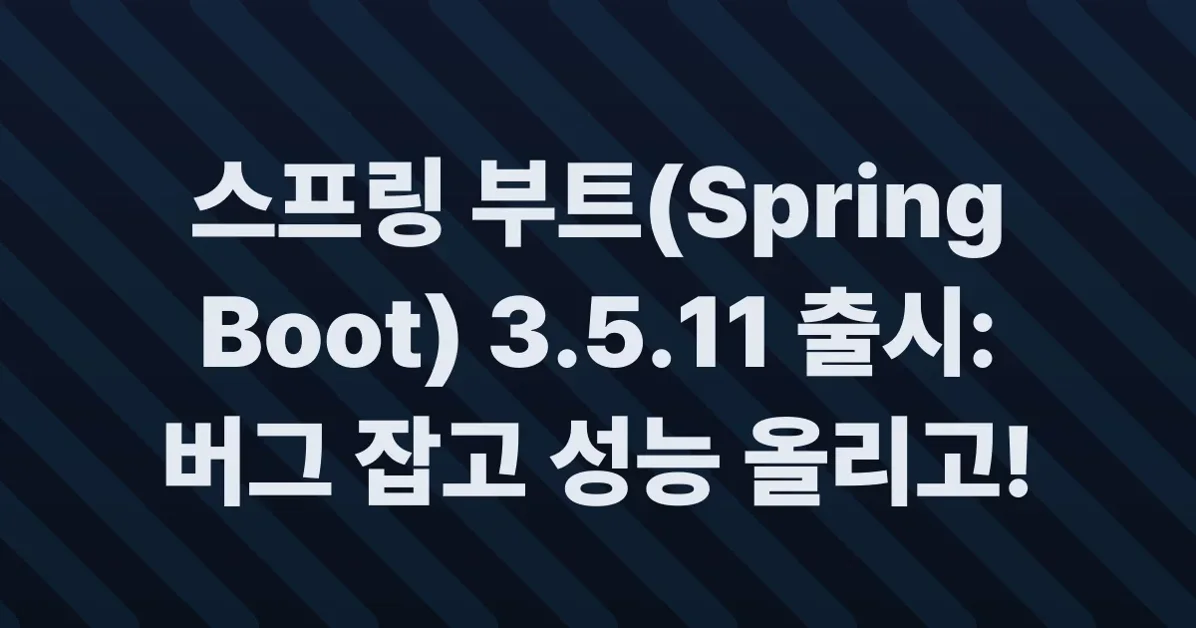 Spring Boot 3.5.11 available now