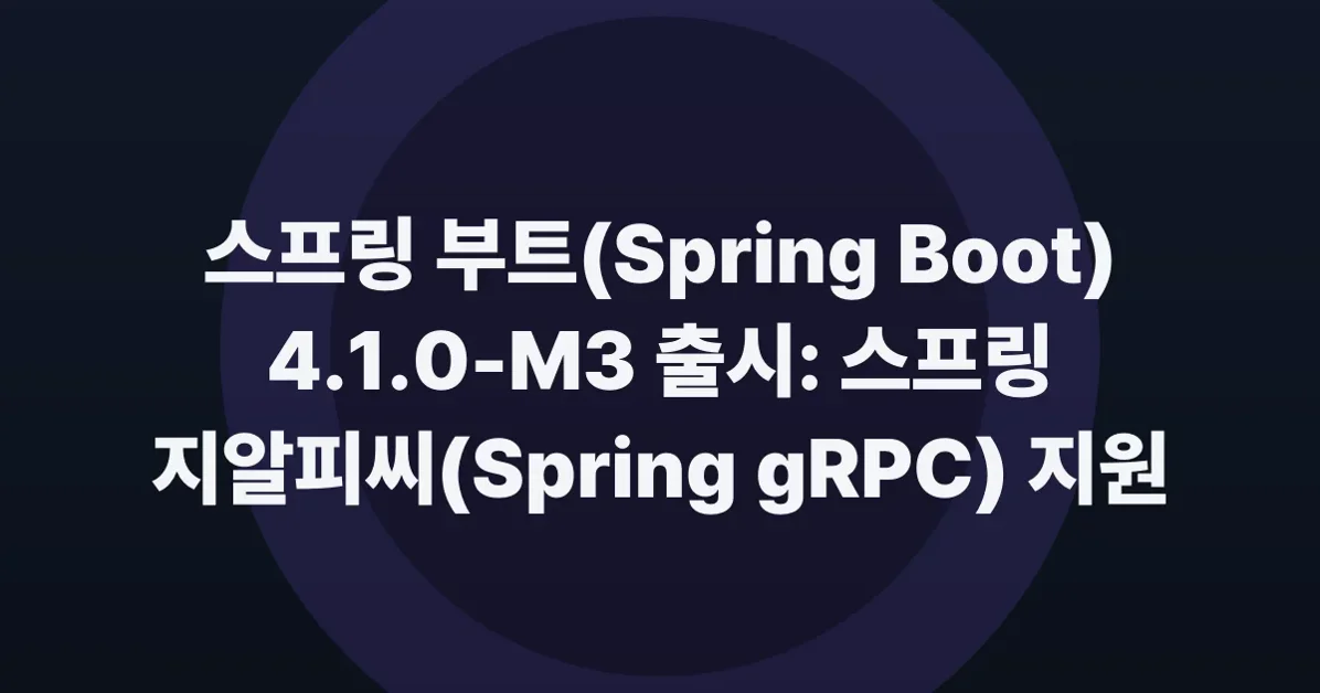 Spring Boot 4.1.0-M3 available now