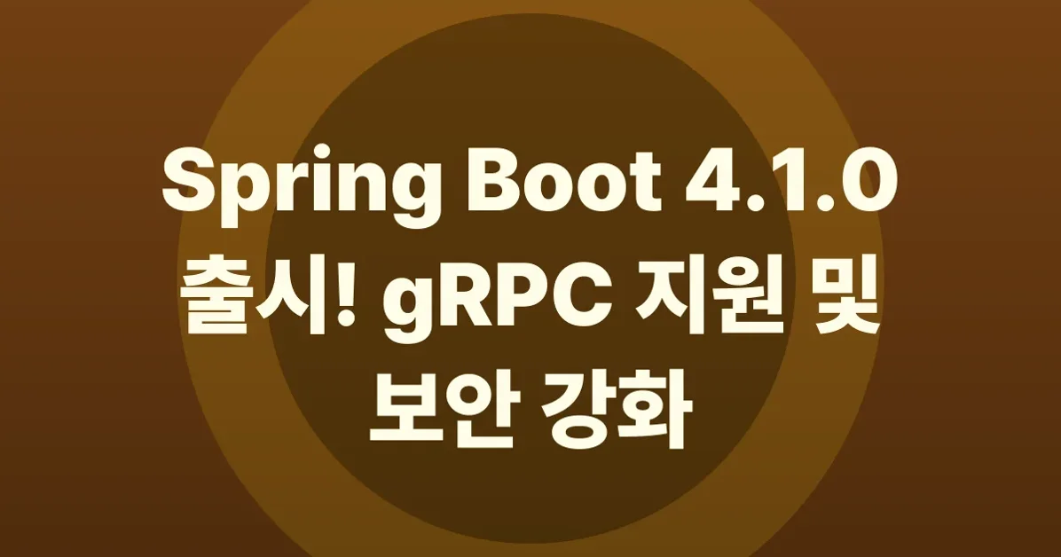 Spring Boot 4.1.0 available now