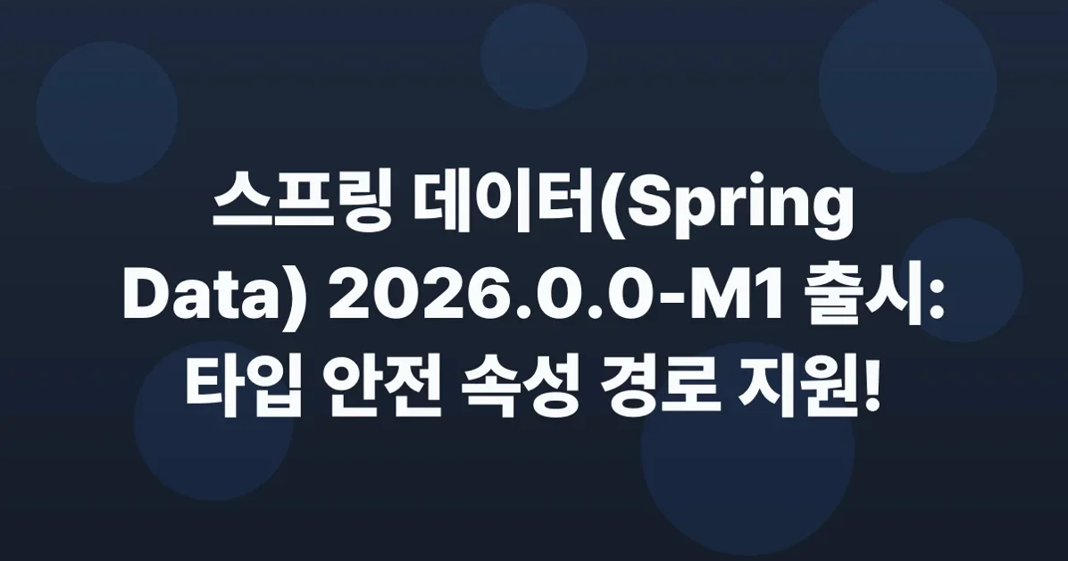Spring Data 2026.0.0-M1 released