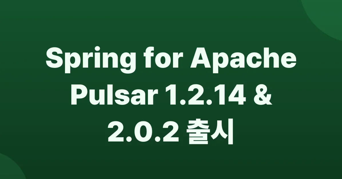 Spring for Apache Pulsar 1.2.14 and 2.0.2 are now available