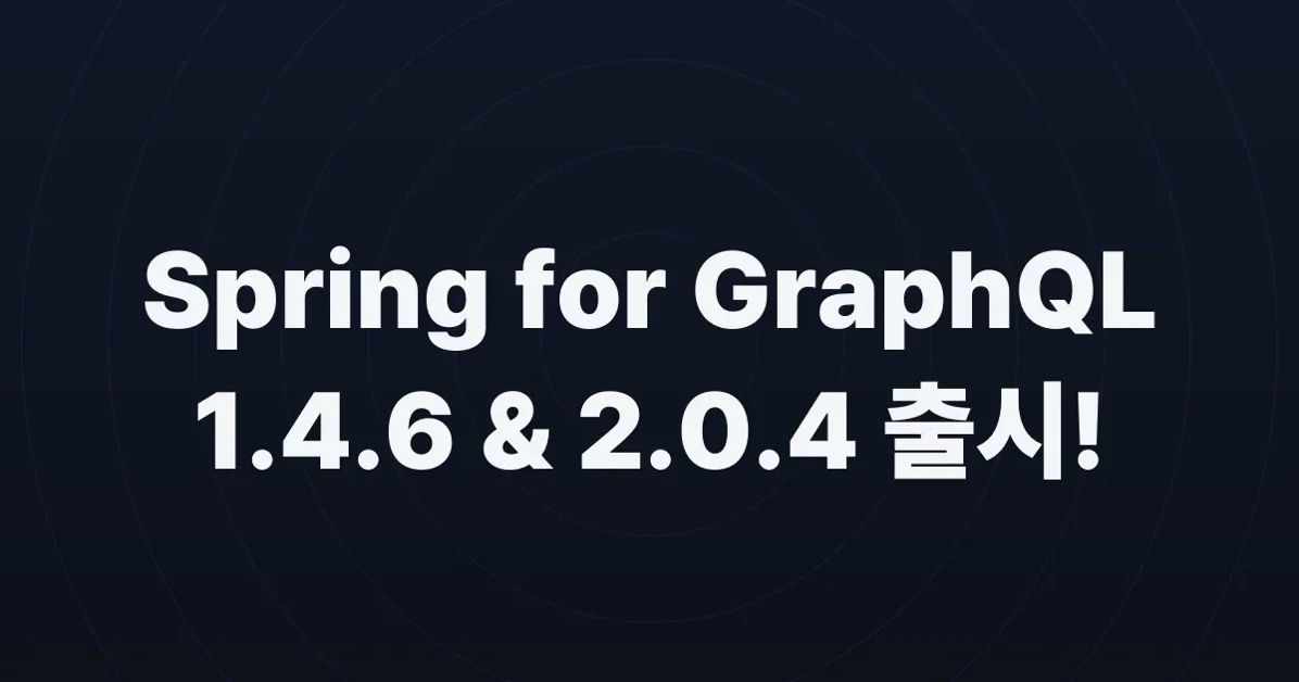 Spring for GraphQL 1.4.6 and 2.0.4 released