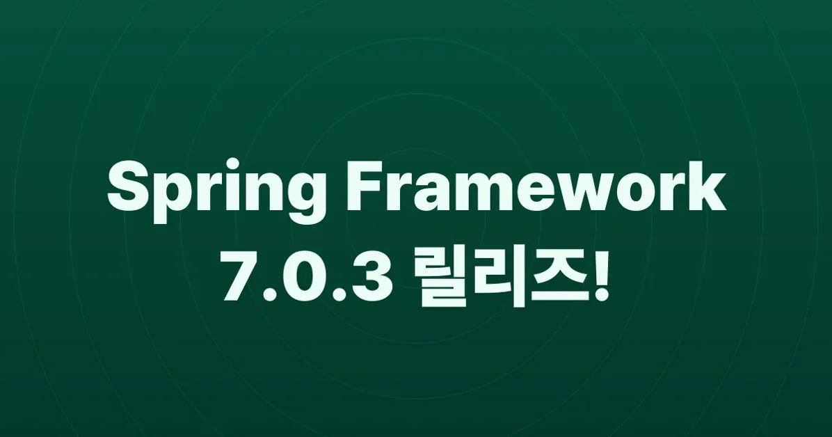 Spring Framework 7.0.3 Available Now