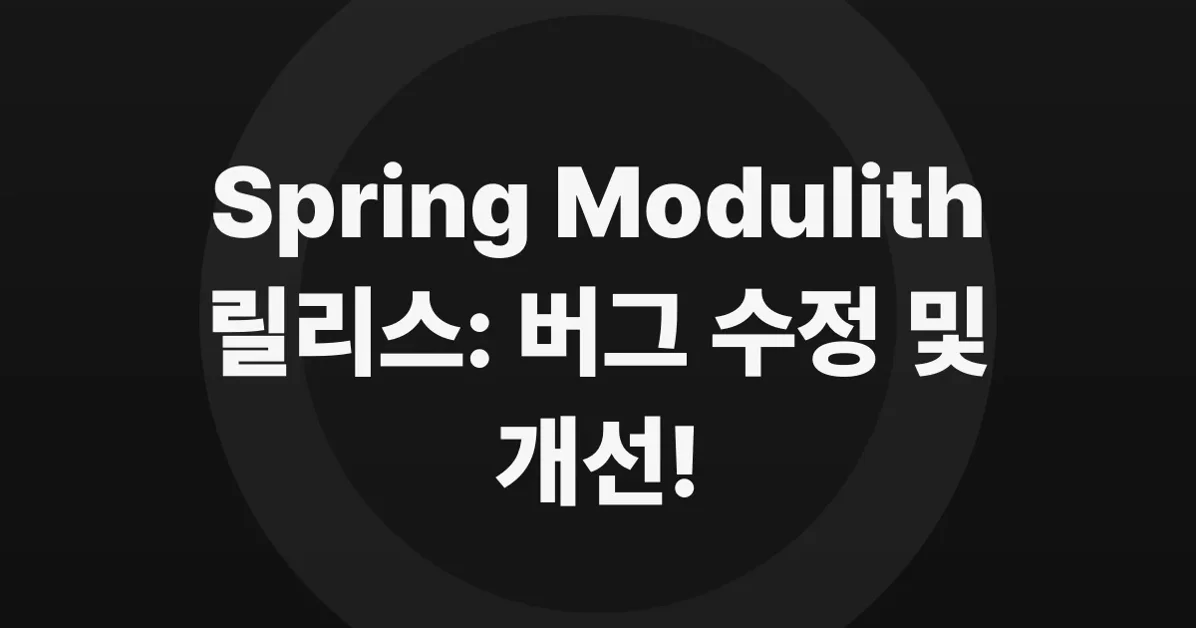 Spring Modulith 2.0.1, 1.4.6, and 1.3.12 released
