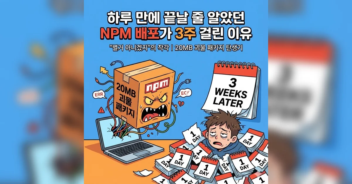 하루 만에 끝날 줄 알았던 디자인 시스템 배포가 3주 걸린 이유