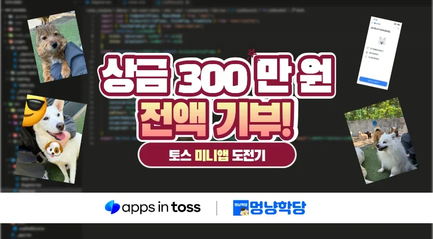 토스 미니앱 출시, 그리고 상금 기부까지