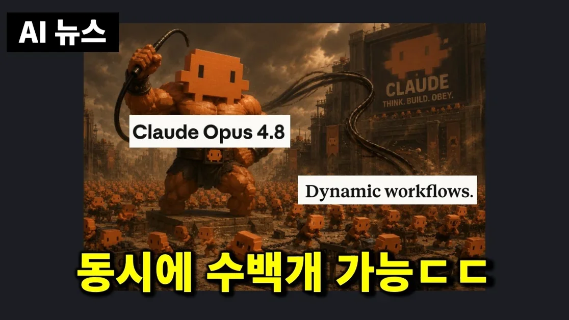 AI뉴스 - Opus 4.8, Dynamic Workflows, Codex 윈도우 PC, DeepSWE, Elevenlabs 더빙 v2, grok video 1.5 등