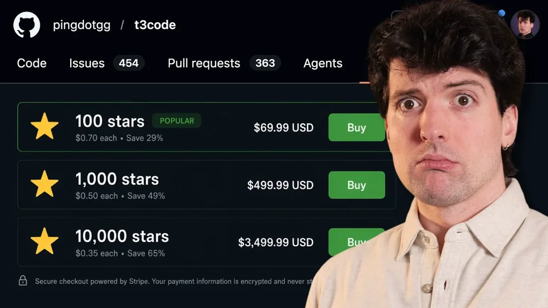 GitHub has a fake star problem…
